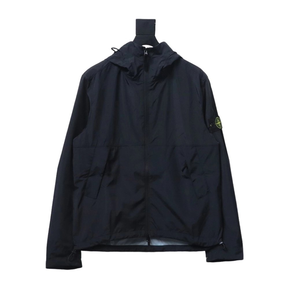 Stone Island arm island logo 3Ltc hooded jacket,Stone Island Jacket,Jacket,APPAREL