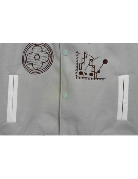 Louis Vuitton devils eye embroidered singlerow baseball jacket,Louis Vuitton Jacket,Jacket,APPAREL