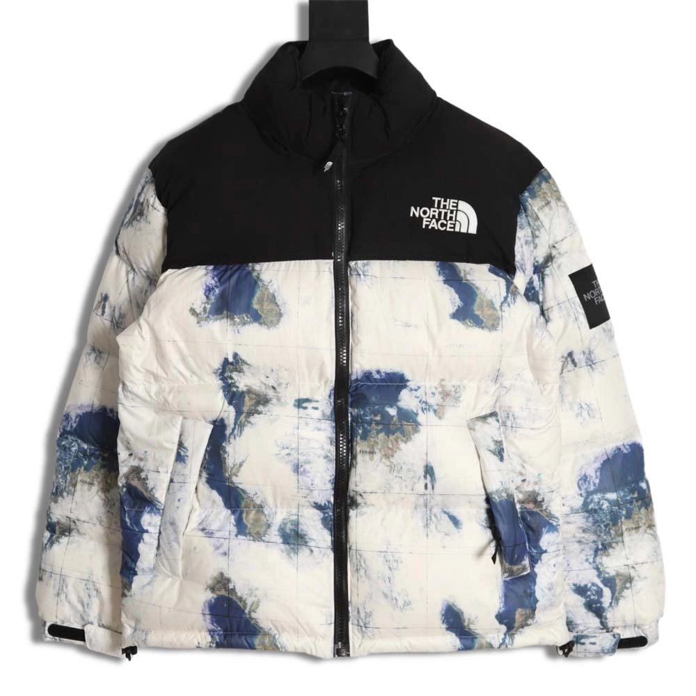 The North Face TNF North Face Nuptse 1996 large plaid earth print down jacket,The North Face Jacket,Jacket,APPAREL