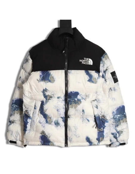 The North Face TNF North Face Nuptse 1996 large plaid earth print down jacket,The North Face Jacket,Jacket,APPAREL