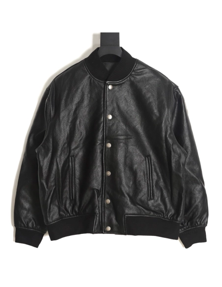 Givenchy 23FW patchwork leather baseball jacket,Givenchy Jacket,Jacket,APPAREL