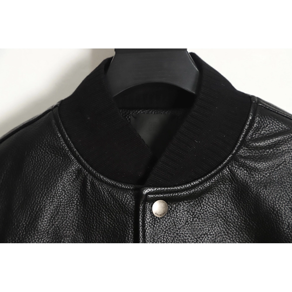Givenchy 23FW patchwork leather baseball jacket,Givenchy Jacket,Jacket,APPAREL