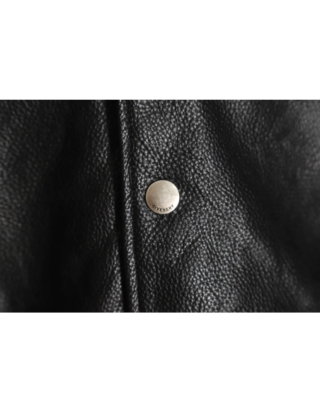 Givenchy 23FW patchwork leather baseball jacket,Givenchy Jacket,Jacket,APPAREL