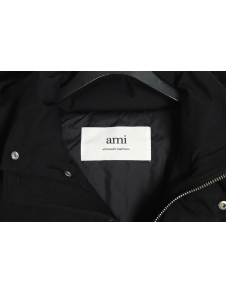 AMI PARIS 22SS solid color hooded down jacket TSK2,Ami Jacket,Jacket,APPAREL