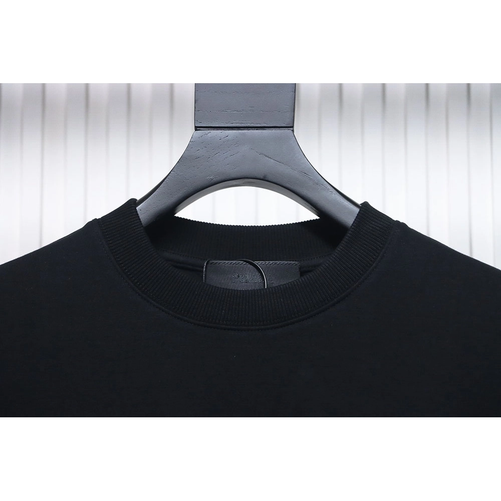 Prada panelled zipup crewneck sweatshirt TSK1,Prada Hoodie,Hoodie,APPAREL