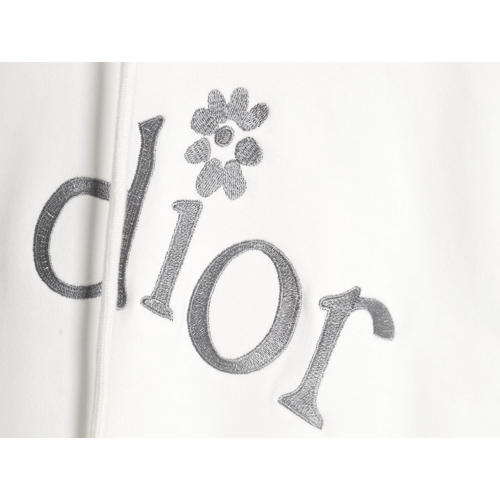 Dior 24SS small flower embroidered hooded sweatshirt,Dior Hoodie,Hoodie,APPAREL