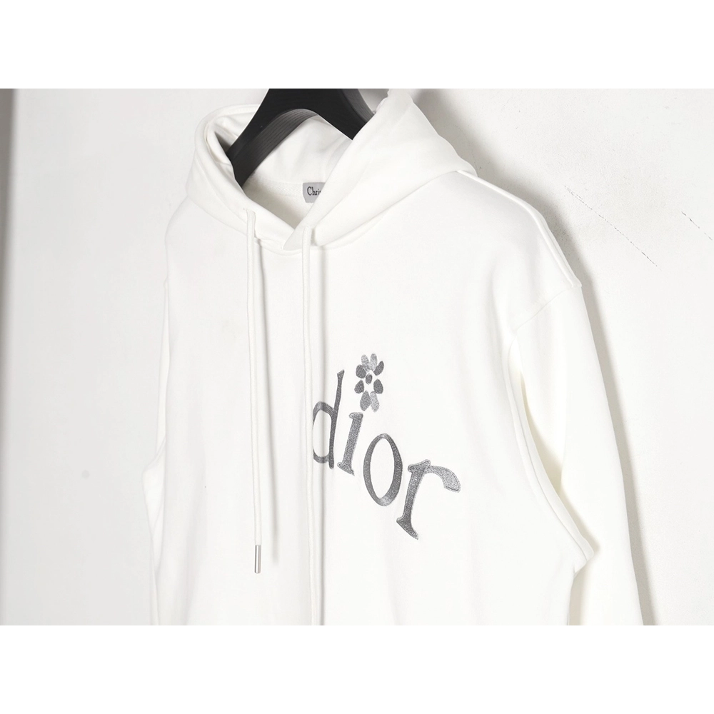 Dior 24SS small flower embroidered hooded sweatshirt,Dior Hoodie,Hoodie,APPAREL