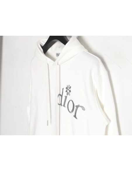 Dior 24SS small flower embroidered hooded sweatshirt,Dior Hoodie,Hoodie,APPAREL