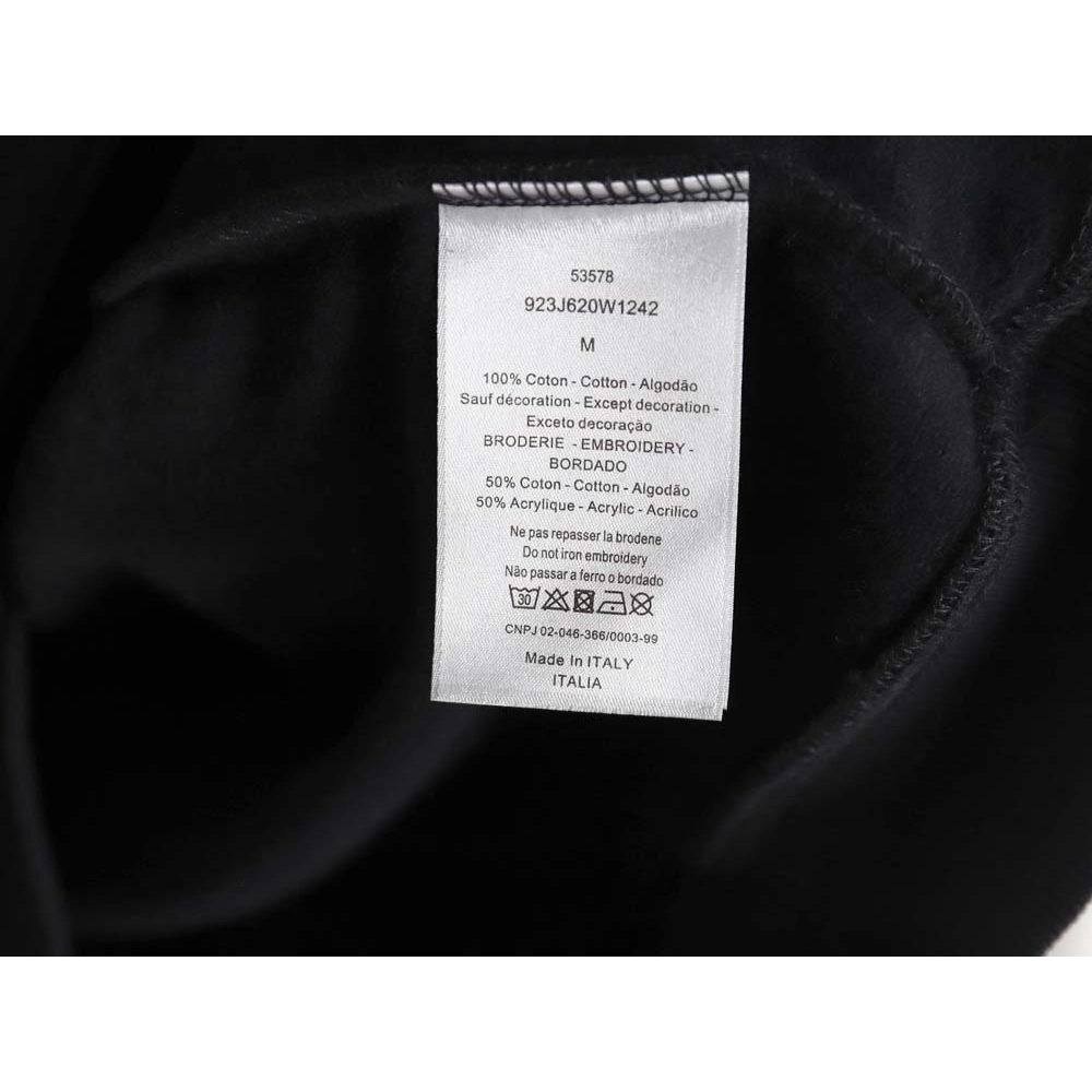 Dior 22Fw embroidered silver label hooded sweatshirt_CM_1,Dior Hoodie,Hoodie,APPAREL