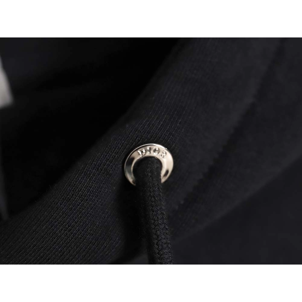 Dior 22Fw embroidered silver label hooded sweatshirt_CM_1,Dior Hoodie,Hoodie,APPAREL