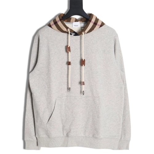 Burberry patchwork plaid hooded sweatshirt,Burberry Hoodie,Hoodie,APPAREL