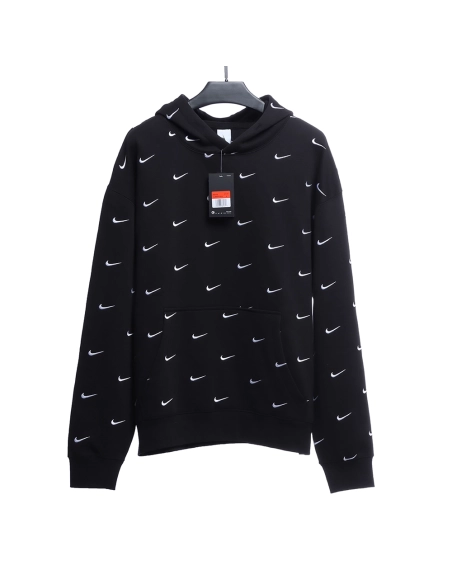 Nike swoosh hooded sweatshirt with full hook embroidery,Nike Hoodie,Hoodie,APPAREL
