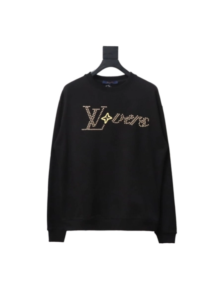 Louis Vuitton longsleeved sweatshirt with metal studs,Louis Vuitton Sweatshirt,Sweatshirt,APPAREL