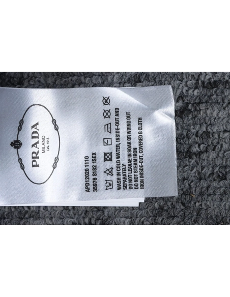 Prada classic red striped crew neck sweatshirt TSK1,Prada Sweatshirt,Sweatshirt,APPAREL