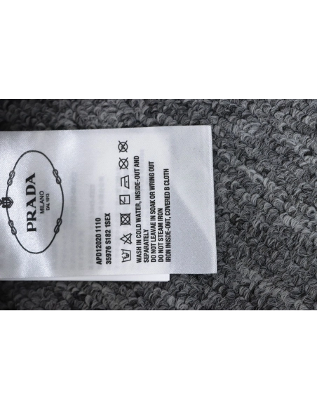 Prada classic red striped crew neck sweatshirt,Prada Sweatshirt,Sweatshirt,APPAREL