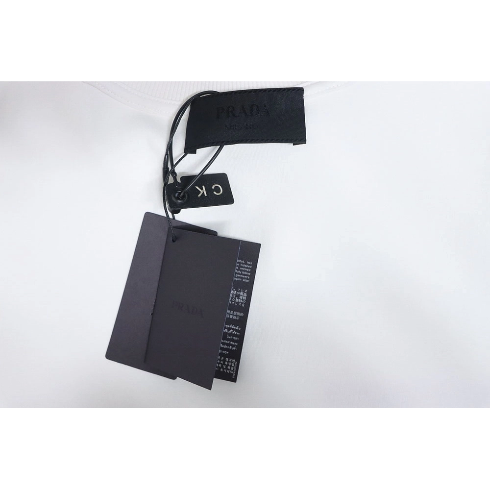 Prada classic red striped crew neck sweatshirt,Prada Sweatshirt,Sweatshirt,APPAREL