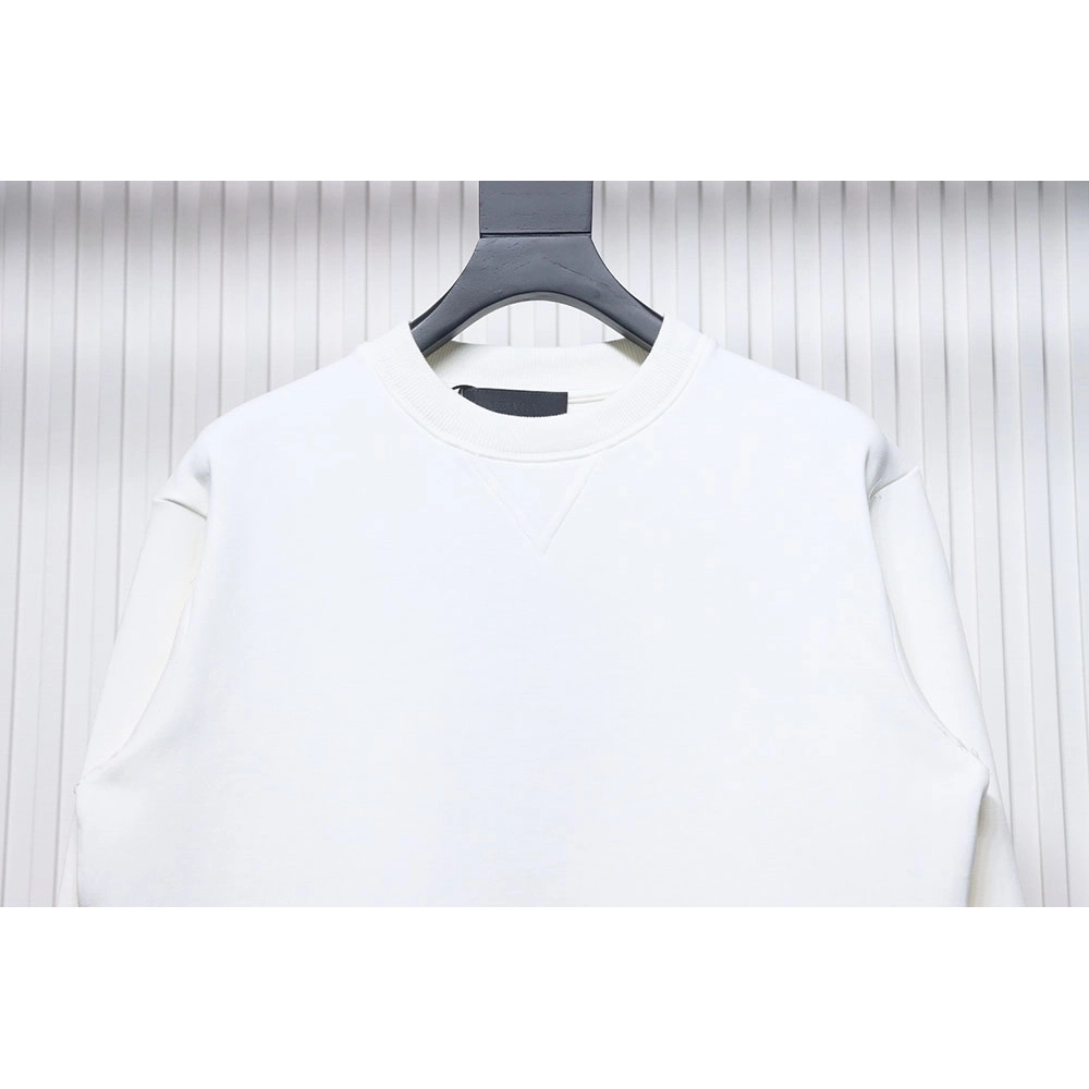 Prada triangle logo pocket crew neck sweatshirt TSK1,Prada Sweatshirt,Sweatshirt,APPAREL
