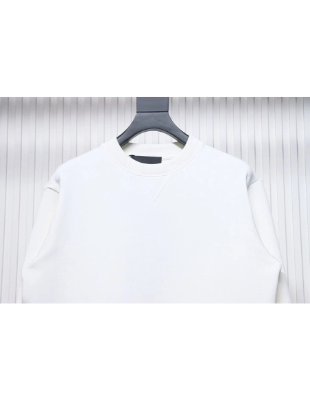 Prada triangle logo pocket crew neck sweatshirt TSK1,Prada Sweatshirt,Sweatshirt,APPAREL