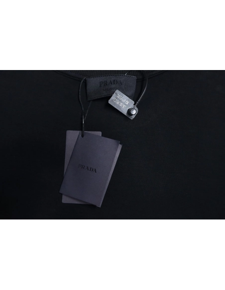 Prada triangle logo pocket crew neck sweatshirt,Prada Sweatshirt,Sweatshirt,APPAREL