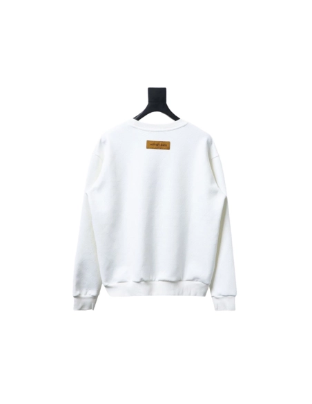 Louis Vuitton Checkerboard Crew Neck Sweatshirt TSK1,Louis Vuitton Sweatshirt,Sweatshirt,APPAREL