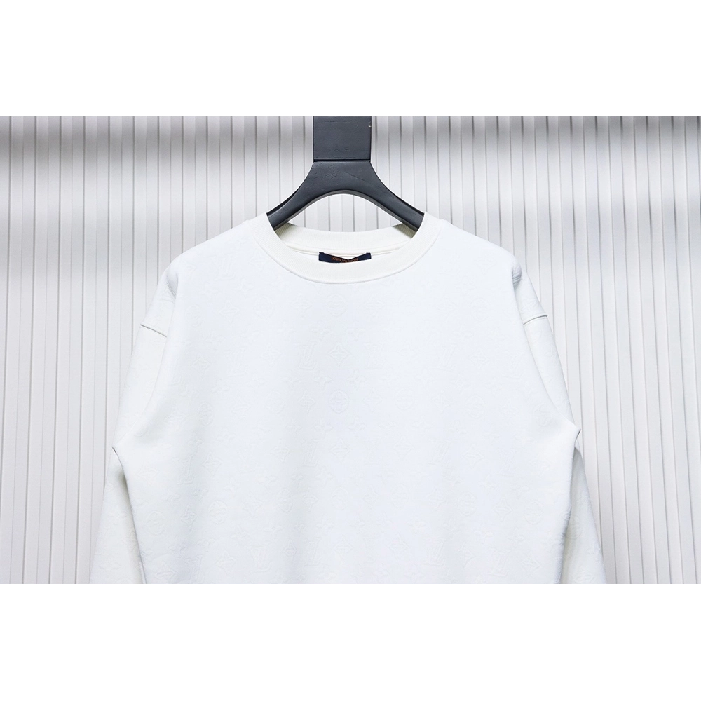 Louis Vuitton Checkerboard Crew Neck Sweatshirt TSK1,Louis Vuitton Sweatshirt,Sweatshirt,APPAREL