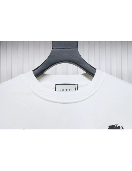 Gucci Balenciaga Joint Graffiti Letters Printed Round Neck Sweatshirt,Gucci Sweatshirt,Sweatshirt,APPAREL