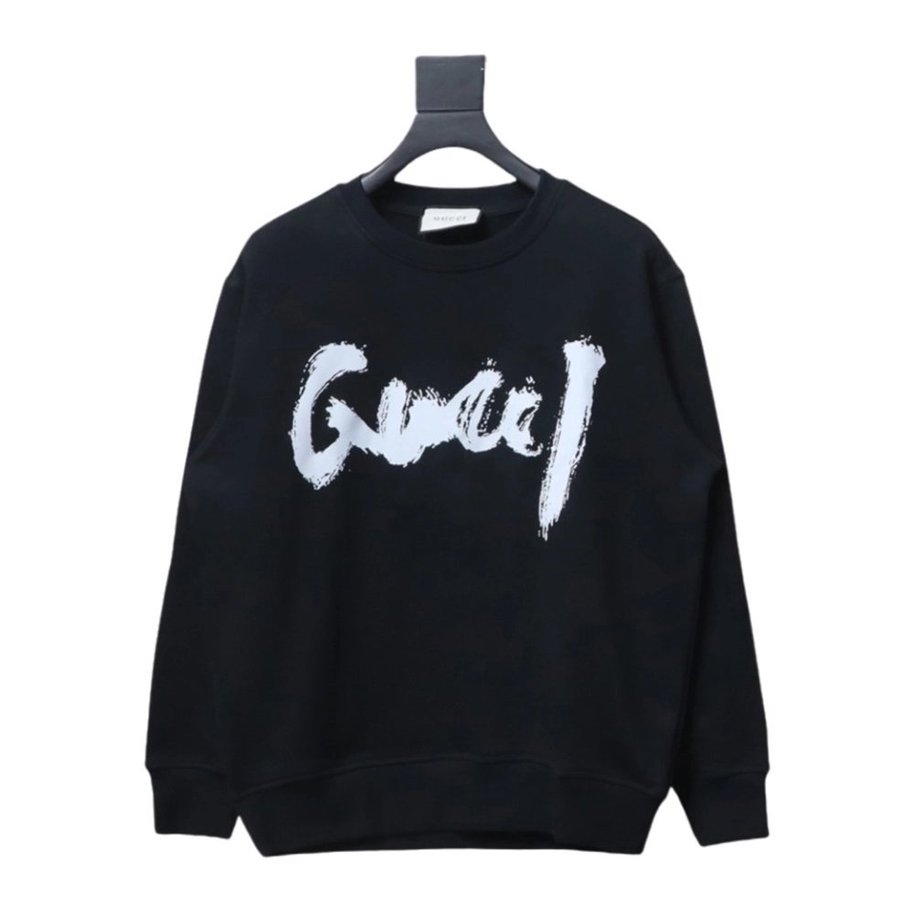 Gucci Balenciaga Joint Graffiti Letters Printed Round Neck Sweatshirt,Gucci Sweatshirt,Sweatshirt,APPAREL