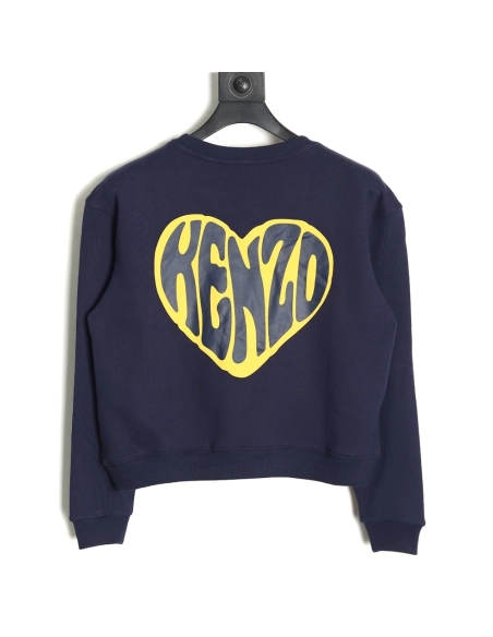 Kenzo Womens Heartshaped Long Sleeve Sweatshirt,Kenzo Sweatshirt,Sweatshirt,APPAREL