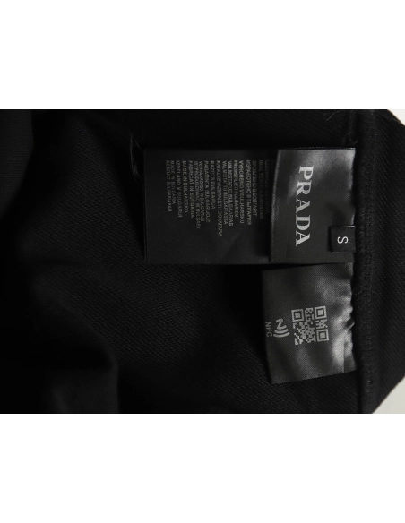 Prada gradient washed triangle logo round neck sweatshirt,Prada Sweatshirt,Sweatshirt,APPAREL