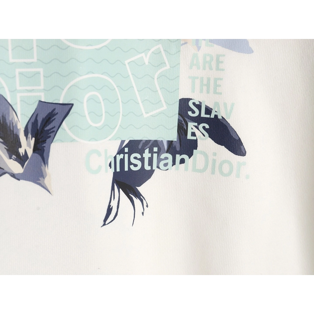 Dior floral print crew neck sweatshirt,Dior Sweatshirt,Sweatshirt,APPAREL