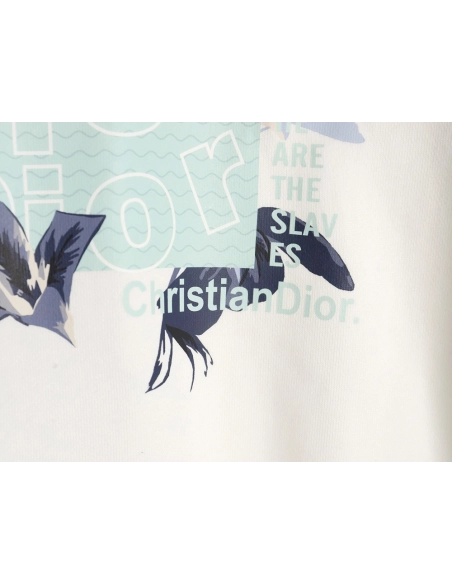 Dior floral print crew neck sweatshirt,Dior Sweatshirt,Sweatshirt,APPAREL