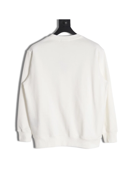 Prada Phantom Triangle Logo Print Crewneck Sweatshirt,Prada Sweatshirt,Sweatshirt,APPAREL