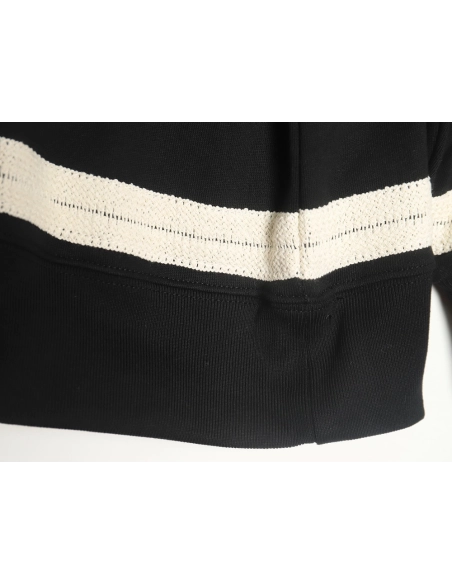 Loewe Colorblock Braided Ribbon Embroidered Crew Neck Sweatshirt,Loewe Sweatshirt,Sweatshirt,APPAREL