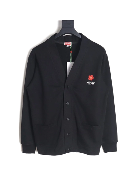Kenzo Begonia flower print sweatshirt cardigan TSK1,Kenzo Sweatshirt,Sweatshirt,APPAREL