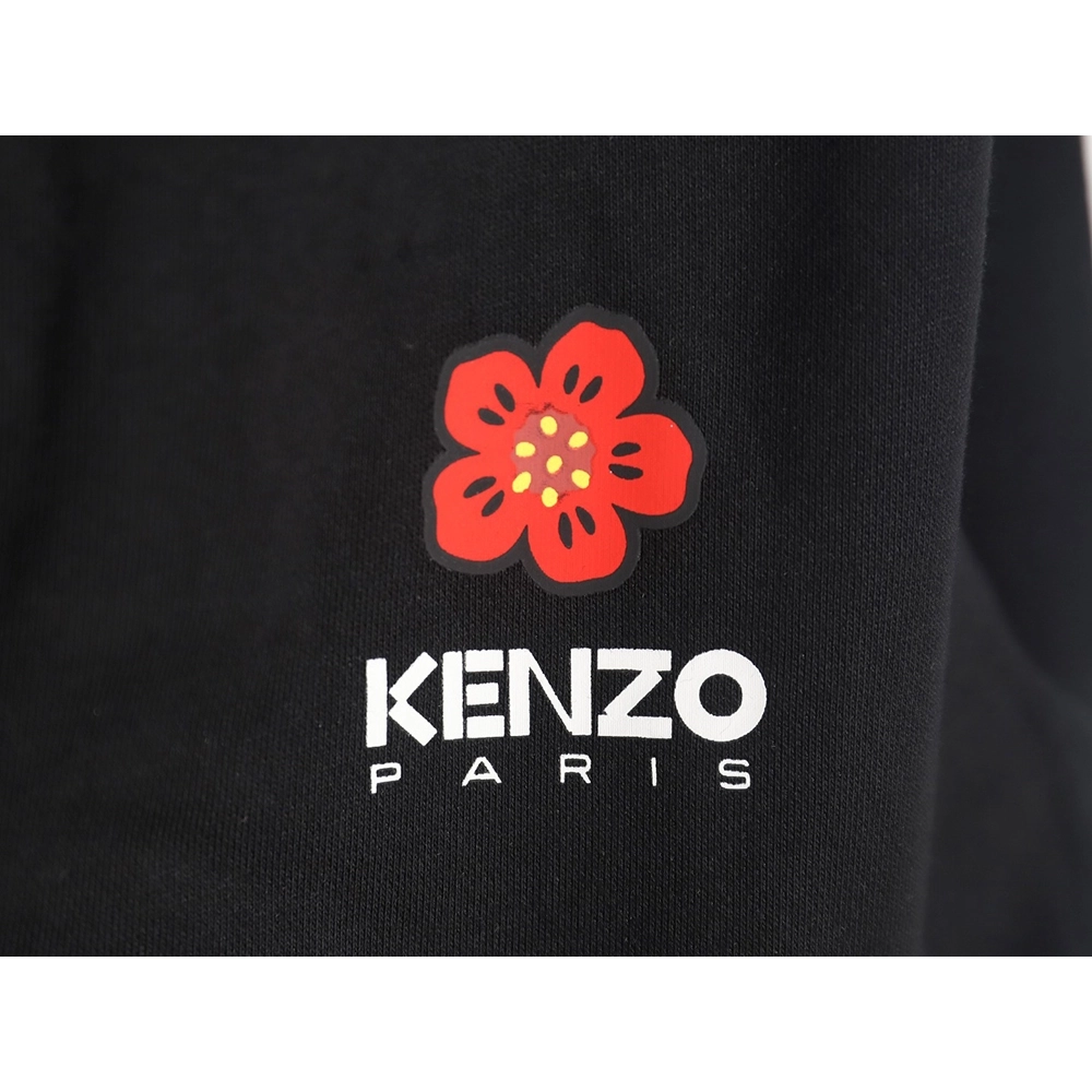 Kenzo Begonia flower print sweatshirt cardigan TSK1,Kenzo Sweatshirt,Sweatshirt,APPAREL