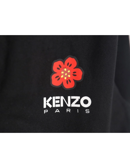 Kenzo Begonia flower print sweatshirt cardigan TSK1,Kenzo Sweatshirt,Sweatshirt,APPAREL