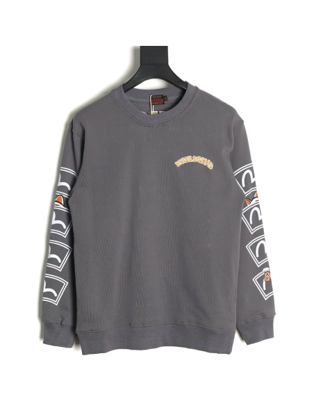 Evisu Lucky Cat and Daruma Print Sweatshirt,Evisu Sweatshirt,Sweatshirt,APPAREL