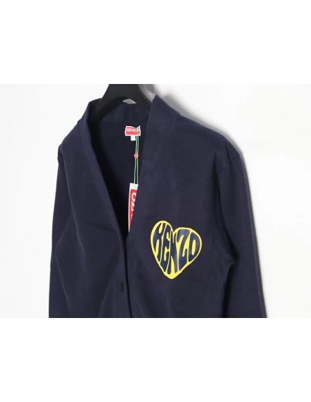 Kenzo Big Heart Sweatshirt Cardigan,Kenzo Sweatshirt,Sweatshirt,APPAREL