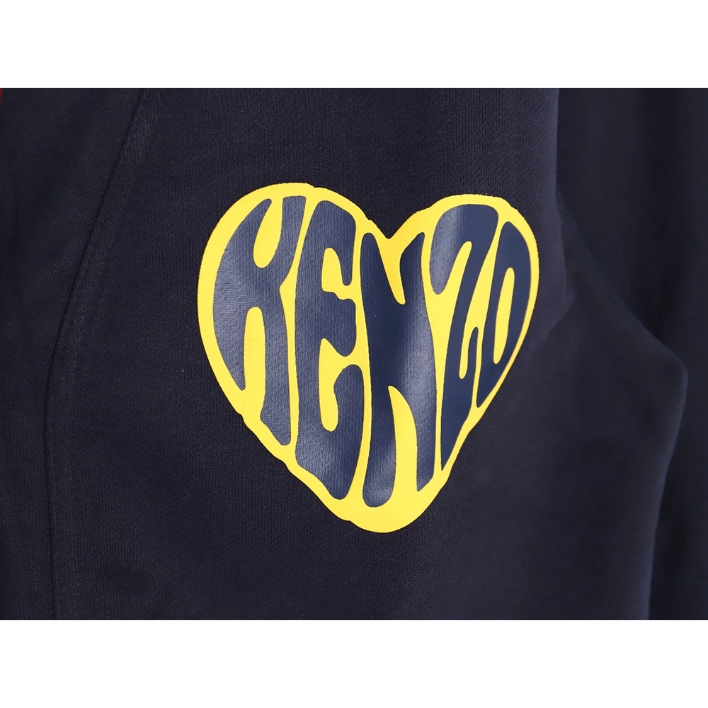 Kenzo Big Heart Sweatshirt Cardigan,Kenzo Sweatshirt,Sweatshirt,APPAREL