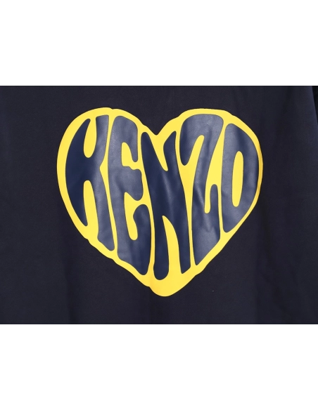 Kenzo Big Heart Sweatshirt Cardigan,Kenzo Sweatshirt,Sweatshirt,APPAREL