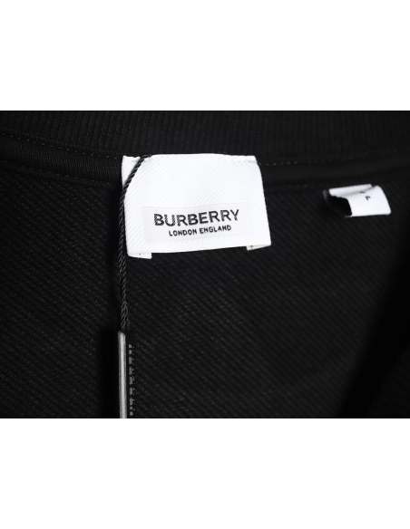 Burberry Check Lettering Crewneck Sweatshirt,Burberry Sweatshirt,Sweatshirt,APPAREL