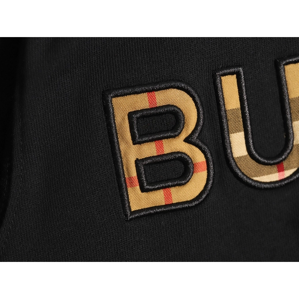 Burberry Check Lettering Crewneck Sweatshirt,Burberry Sweatshirt,Sweatshirt,APPAREL