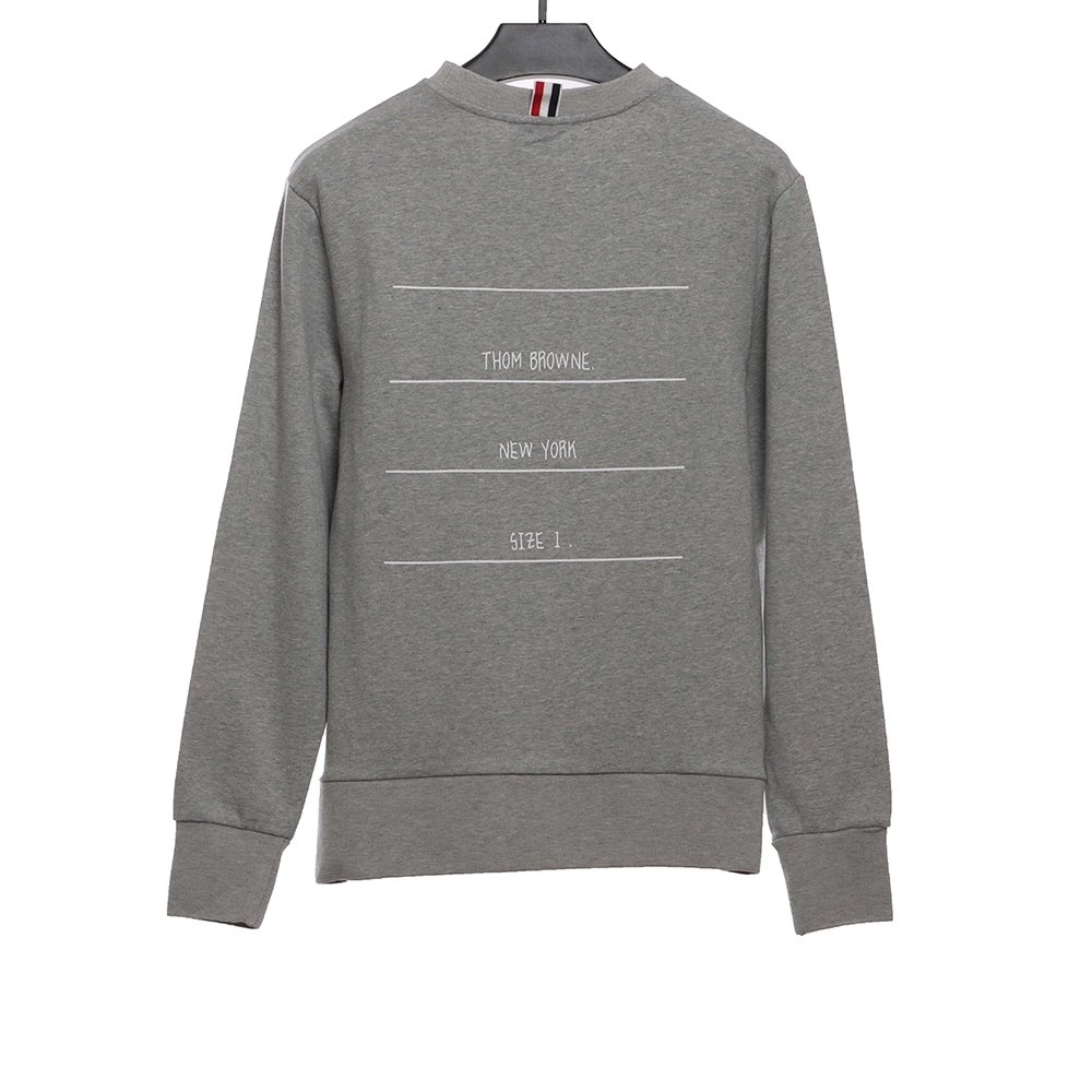 Thom Browne Classic Back Digital Print Sweatshirt,Thom Browne Sweatshirt,Sweatshirt,APPAREL