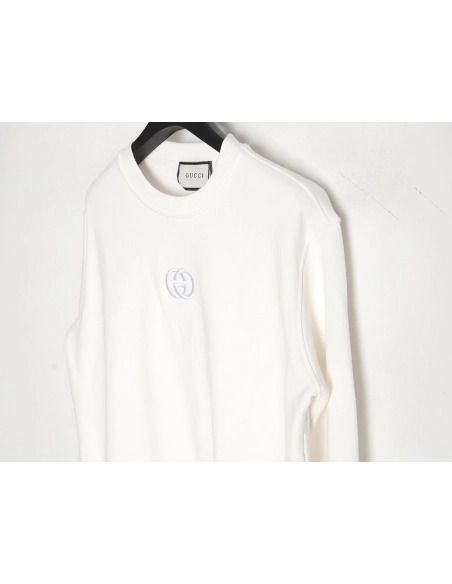Gucci 24SS crew neck sweatshirt with chest logo embroidery,Gucci Sweatshirt,Sweatshirt,APPAREL