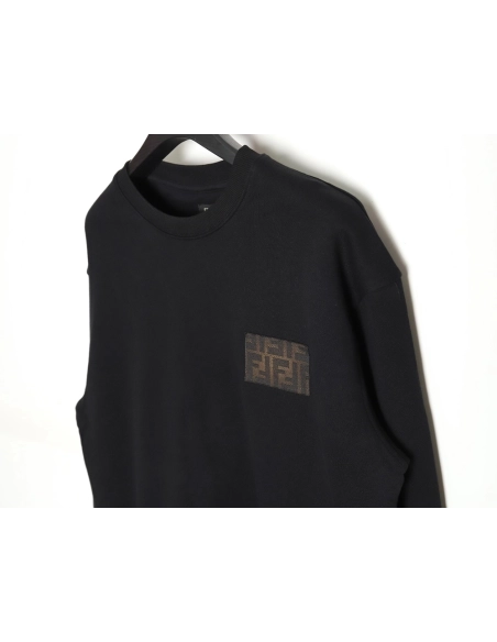 Fendi 24SS gradient FF square mark round neck sweatshirt,Fendi Sweatshirt,Sweatshirt,APPAREL