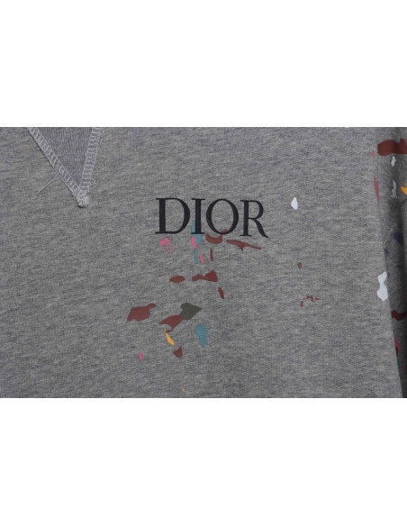 Dior handmade splashink sweatshirt,Dior Sweatshirt,Sweatshirt,APPAREL