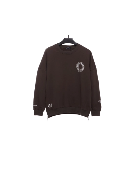Chrome Hearts sidezip crew neck sweatshirt,Chrome Hearts Sweatshirt,Sweatshirt,APPAREL