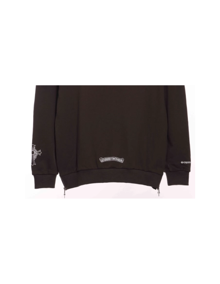 Chrome Hearts sidezip crew neck sweatshirt,Chrome Hearts Sweatshirt,Sweatshirt,APPAREL