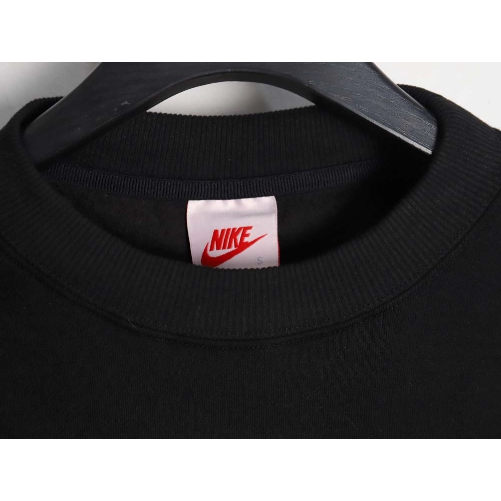 Nike x Stussy Nike Stussy joint 23SS solid color embroidered logo velvet sweatshirt_CM_1,Stussy Sweatshirt,Sweatshirt,APPAREL