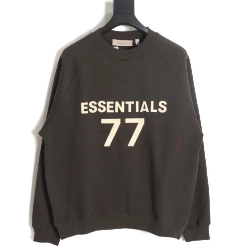 FEAR OF GOD FOG essential double thread flocking 77 printed round neck sweatshirt_CM_1,Fear of God Sweatshirt,Sweatshirt,APPAREL